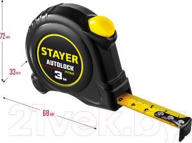 Изображение товара Рулетка Stayer 2-34126-05-19-z02