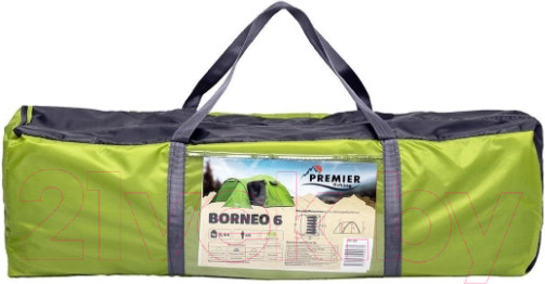 Изображение товара Палатка Premier Fishing Borneo-6-G / PR B-6-G (зеленый)