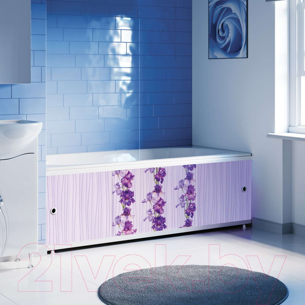 Изображение товара Экран для ванны Alavann Оптима Decor 150 (ирис)