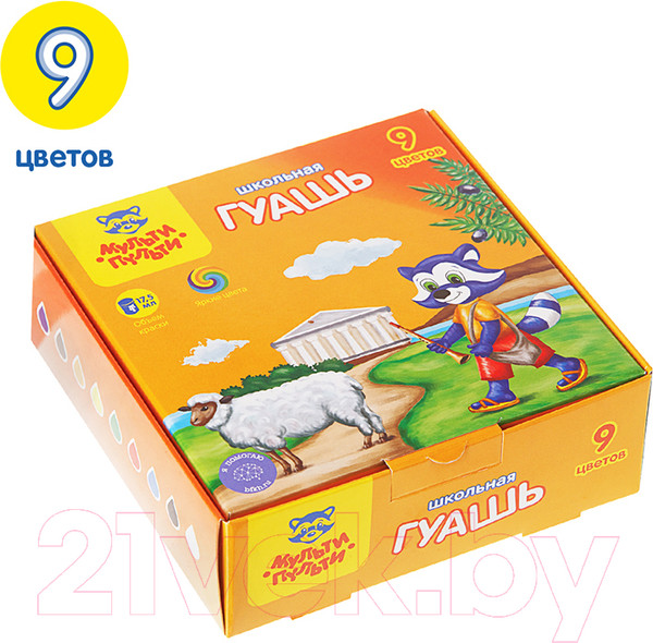 Изображение товара Гуашь Мульти-пульти Енот в Греции / ГК_33582 (9цв)