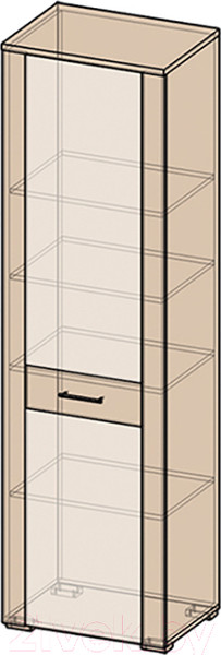 Изображение товара Шкаф-пенал Интерлиния Коламбия КЛ-5 правый (дуб сонома/дуб белый)
