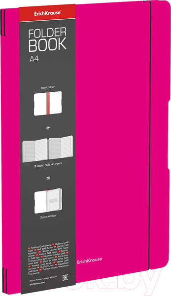 Изображение товара Тетрадь Erich Krause FolderBook Neon / 56103 (розовый)