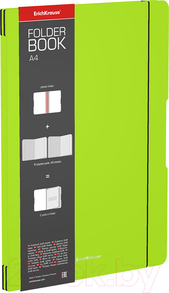 Изображение товара Тетрадь Erich Krause FolderBook Neon / 56111 (зеленый)