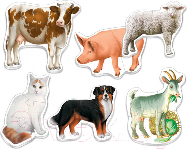 Изображение товара Развивающая игра Русский стиль Домашние животные / 02542