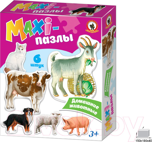 Изображение товара Развивающая игра Русский стиль Домашние животные / 02542