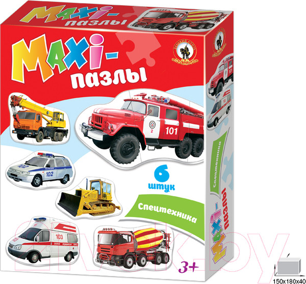 Изображение товара Развивающая игра Русский стиль Maxi Спецтехника / 02547