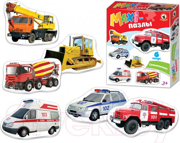 Изображение товара Развивающая игра Русский стиль Maxi Спецтехника / 02547