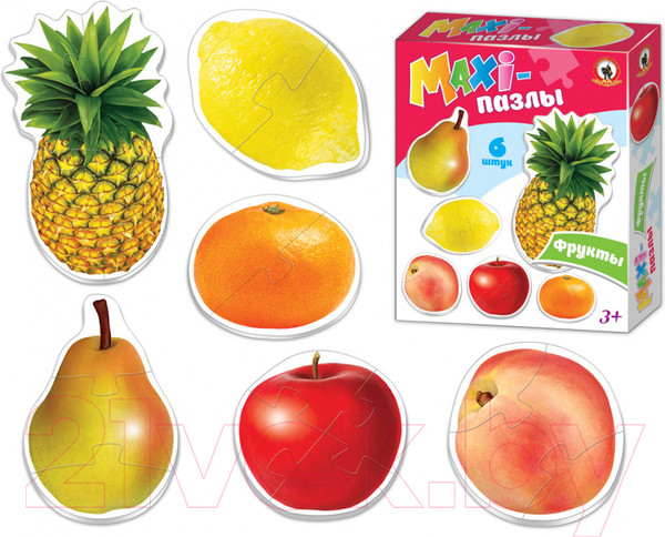 Изображение товара Развивающая игра Русский стиль Maxi Фрукты / 02543