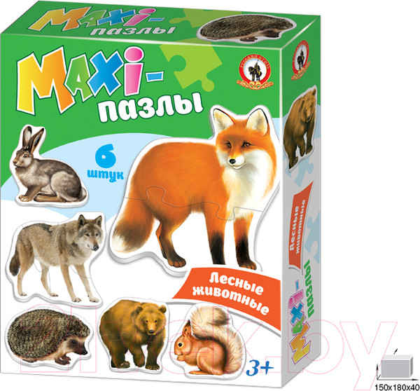 Изображение товара Развивающая игра Русский стиль Лесные животные / 02544