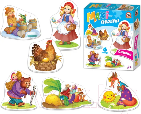 Изображение товара Развивающая игра Русский стиль Maxi Сказки / 02548