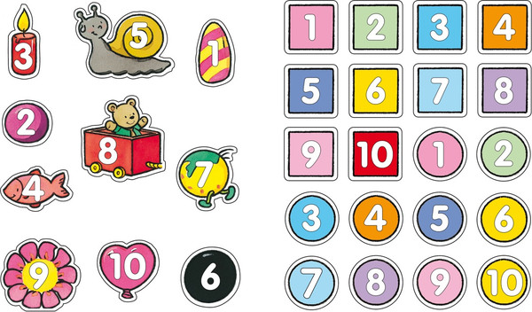 Изображение товара Развивающая книга Махаон Цифры с наклейками, мягкая обложка (Белино Натали)