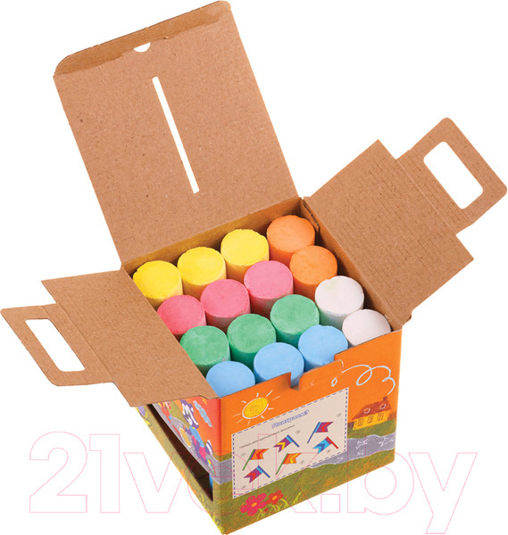 Изображение товара Набор мела канцелярского Мульти-пульти АМ_31725 (6цв)