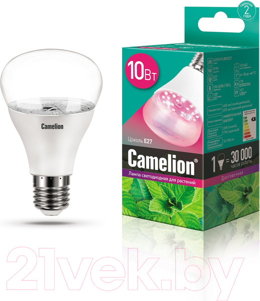 Изображение товара Лампа Camelion LED10-PL/BIO/E27 / 13241