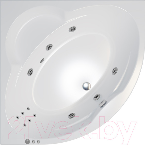 Изображение товара Ванна акриловая Triton Троя 150x150 Экстра Стандарт Flat (с гидромассажем)