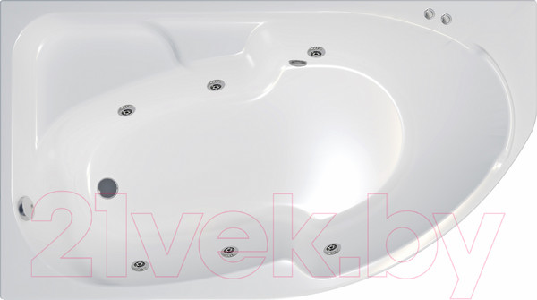Изображение товара Ванна акриловая Triton София 170x95 L Базовая Flat (с гидромассажем)