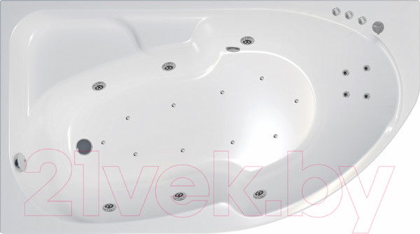 Изображение товара Ванна акриловая Triton София 170x95 L Люкс (с гидромассажем)