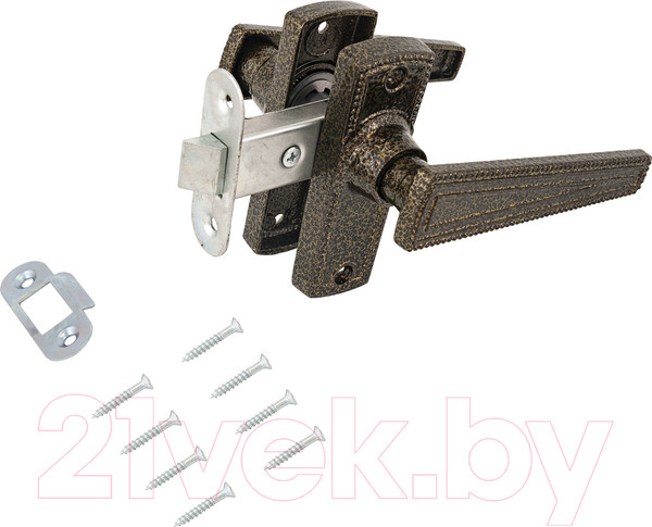 Изображение товара Защелка врезная Зенит ЗЩ2.01 (бронза)