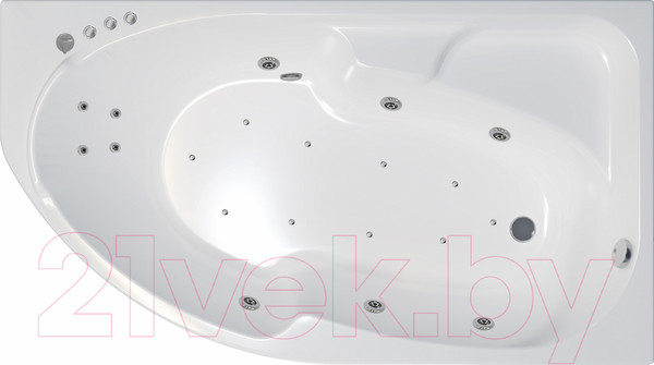 Изображение товара Ванна акриловая Triton София 170x95 R Люкс Flat (с гидромассажем)