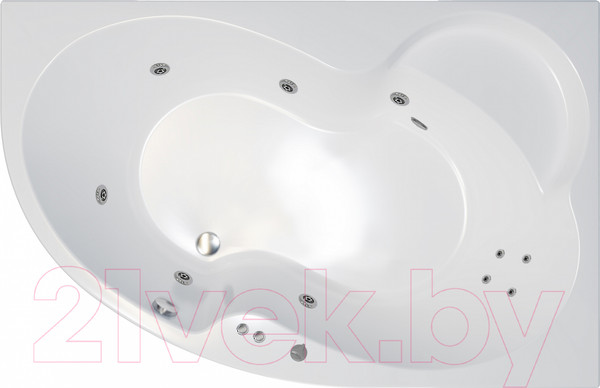 Изображение товара Ванна акриловая Triton Мари 170x110 L Стандарт Flat (с гидромассажем)