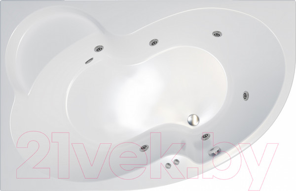 Изображение товара Ванна акриловая Triton Мари 170x110 R Базовая Flat (с гидромассажем)