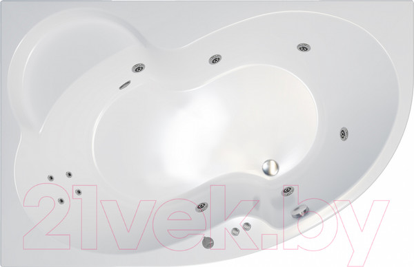 Изображение товара Ванна акриловая Triton Мари 170x110 R Стандарт Flat (с гидромассажем)