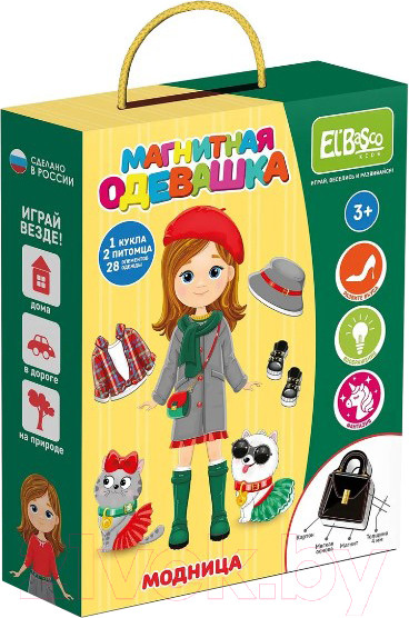 Изображение товара Развивающая игра El'Basco Toys Магнитная игра-одевашка Модница / ET05-005