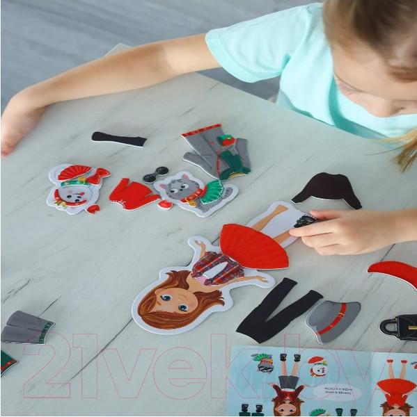 Изображение товара Развивающая игра El'Basco Toys Магнитная игра-одевашка Модница / ET05-005