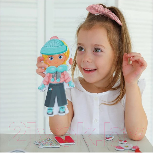 Изображение товара Развивающая игра El'Basco Toys Магнитная игра-одевашка Времена года / ET05-006