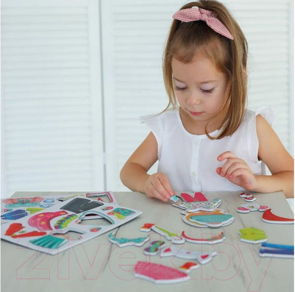 Изображение товара Развивающая игра El'Basco Toys Магнитная игра-одевашка Времена года / ET05-006