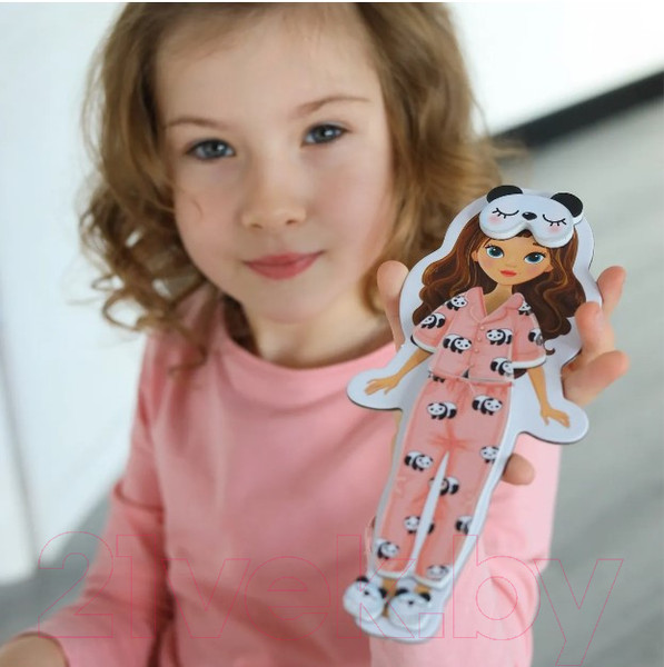 Изображение товара Развивающая игра El'Basco Toys Магнитная игра-одевашка Стильная девочка / ET05-007