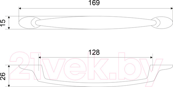 Изображение товара Ручка для мебели Boyard Maestro RS448BL.4/128