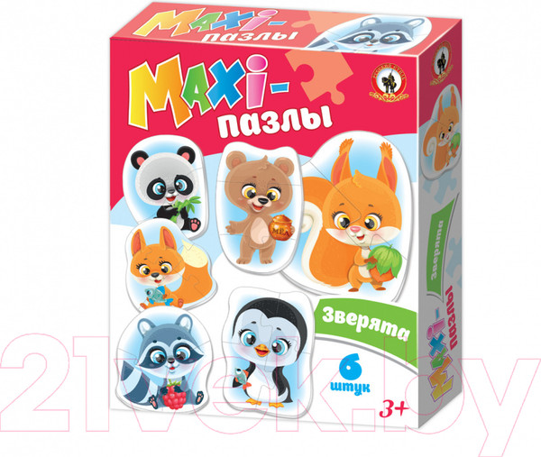 Изображение товара Развивающая игра Русский стиль Зверята / 02559