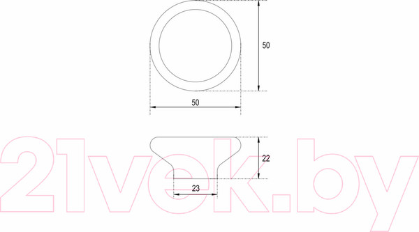 Изображение товара Ручка для мебели Boyard Lollipop RC600W.4
