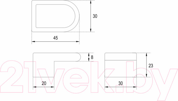 Изображение товара Ручка для мебели Boyard Popcorn RC601PN.4