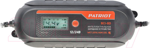Изображение товара Зарядное устройство для аккумулятора PATRIOT BCI-8D (41107)