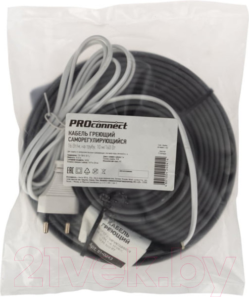 Изображение товара Греющий кабель для труб PROconnect 51-0243 