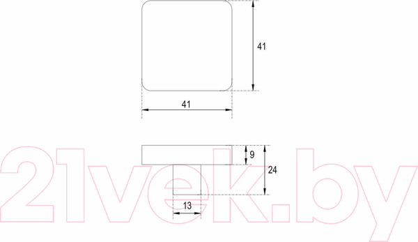 Изображение товара Ручка для мебели Boyard Pudding RC603W.4
