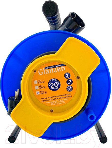 Изображение товара Удлинитель на катушке Glanzen EC-20-003