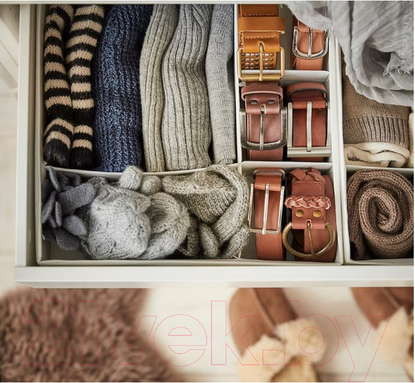 Изображение товара Набор коробок для хранения Ikea Скубб 004.285.49 (белый)