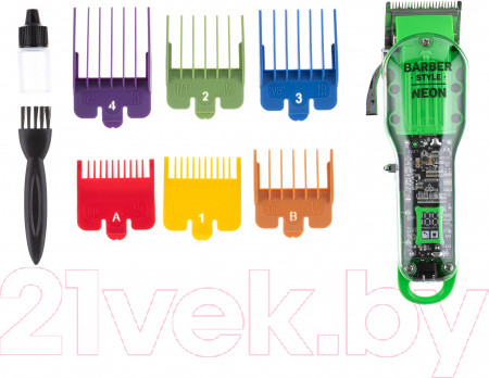 Изображение товара Машинка для стрижки волос Dewal Pro Neon Green 03-081