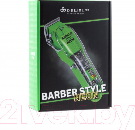 Изображение товара Машинка для стрижки волос Dewal Pro Neon Green 03-081