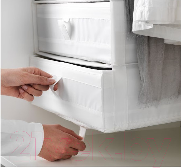 Изображение товара Кофр для хранения Ikea Скубб 101.855.93 (белый)