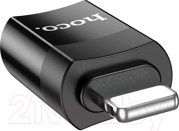 Изображение товара Адаптер Hoco UA17 iP Male 0 Type-C female USB2.0 (черный)
