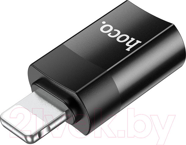 Изображение товара Адаптер Hoco UA17 iP Male 0 Type-C female USB2.0 (черный)