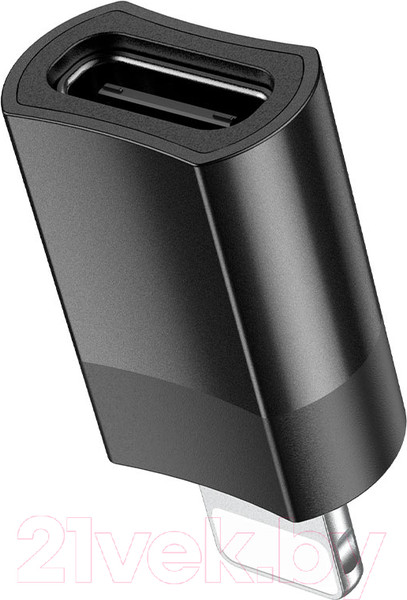 Изображение товара Адаптер Hoco UA17 iP Male 0 Type-C female USB2.0 (черный)