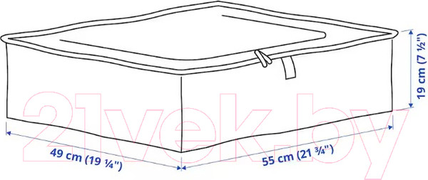 Изображение товара Кофр для хранения Ikea Пэркла 503.953.82
