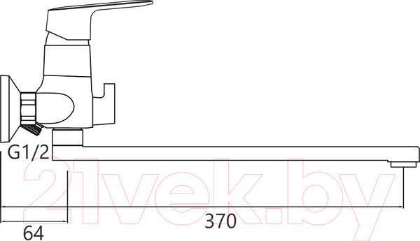 Изображение товара Смеситель Gross Aqua Flat 7250520C-35F