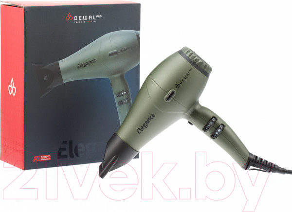 Изображение товара Профессиональный фен Dewal Pro Elegance / 03-9010 (оливковый)
