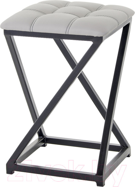 Изображение товара Табурет AMC Comfort 8К1.6 (кожзам серый/черный)