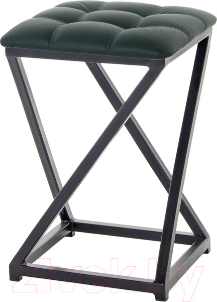 Изображение товара Табурет AMC Comfort 8К1.9 (кожзам зеленый/черный)